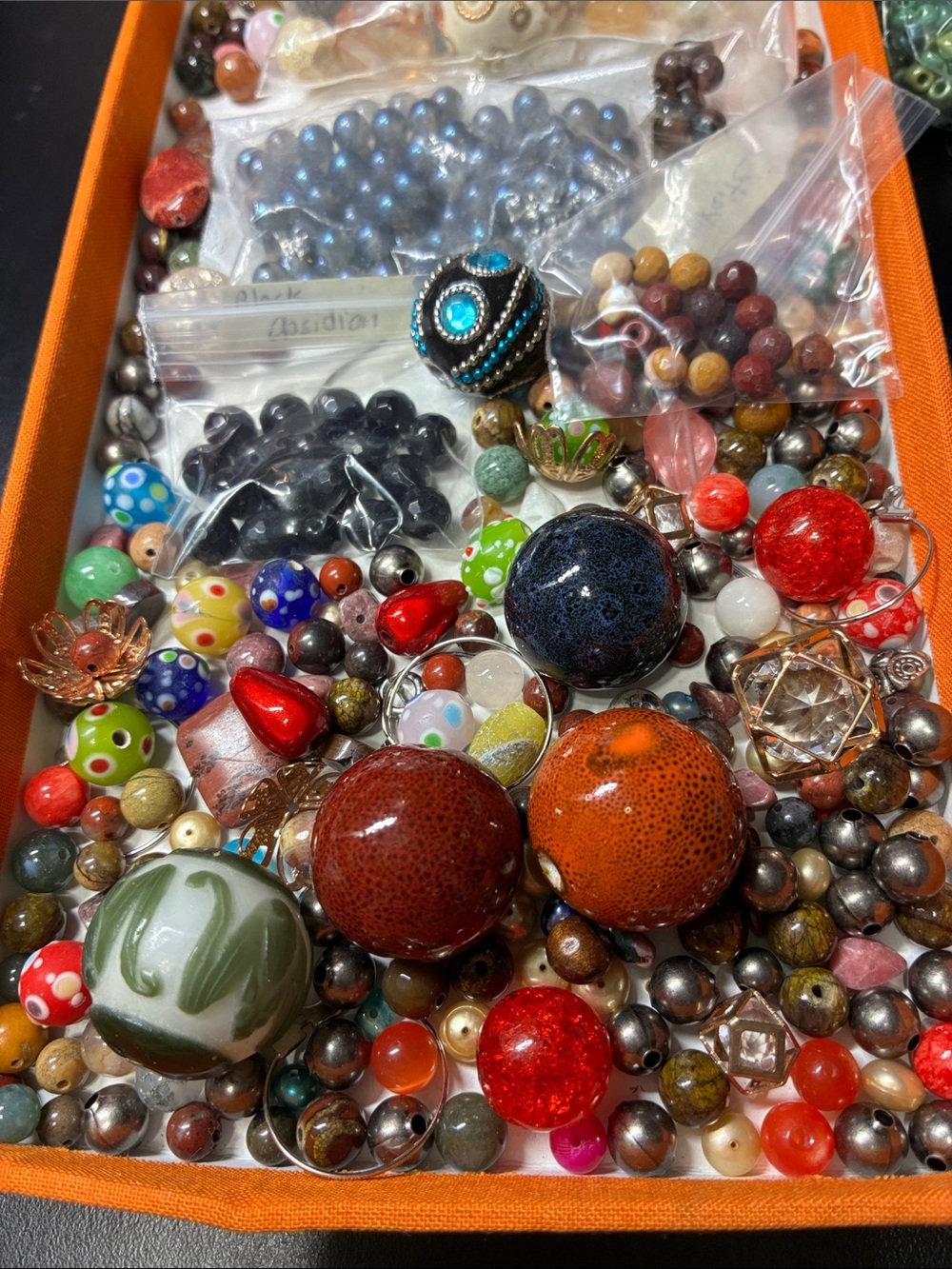 Assorted jewelry making beads and findings for making jewelry assorted materials - Picture 2 of 16